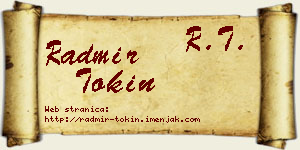 Radmir Tokin vizit kartica